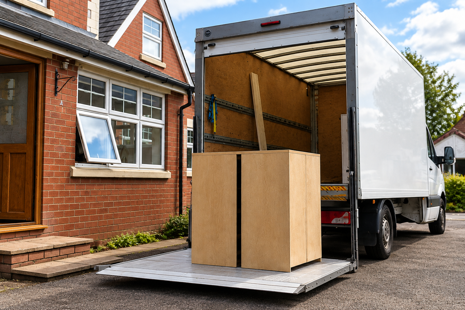 Luton van ready for a bulky item collection