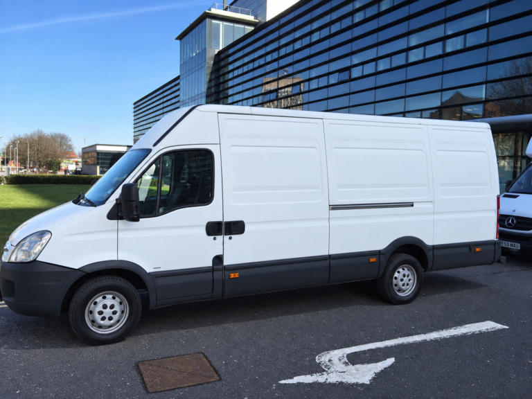 Clean Newby Removals long-wheelbase high-roof Iveco van