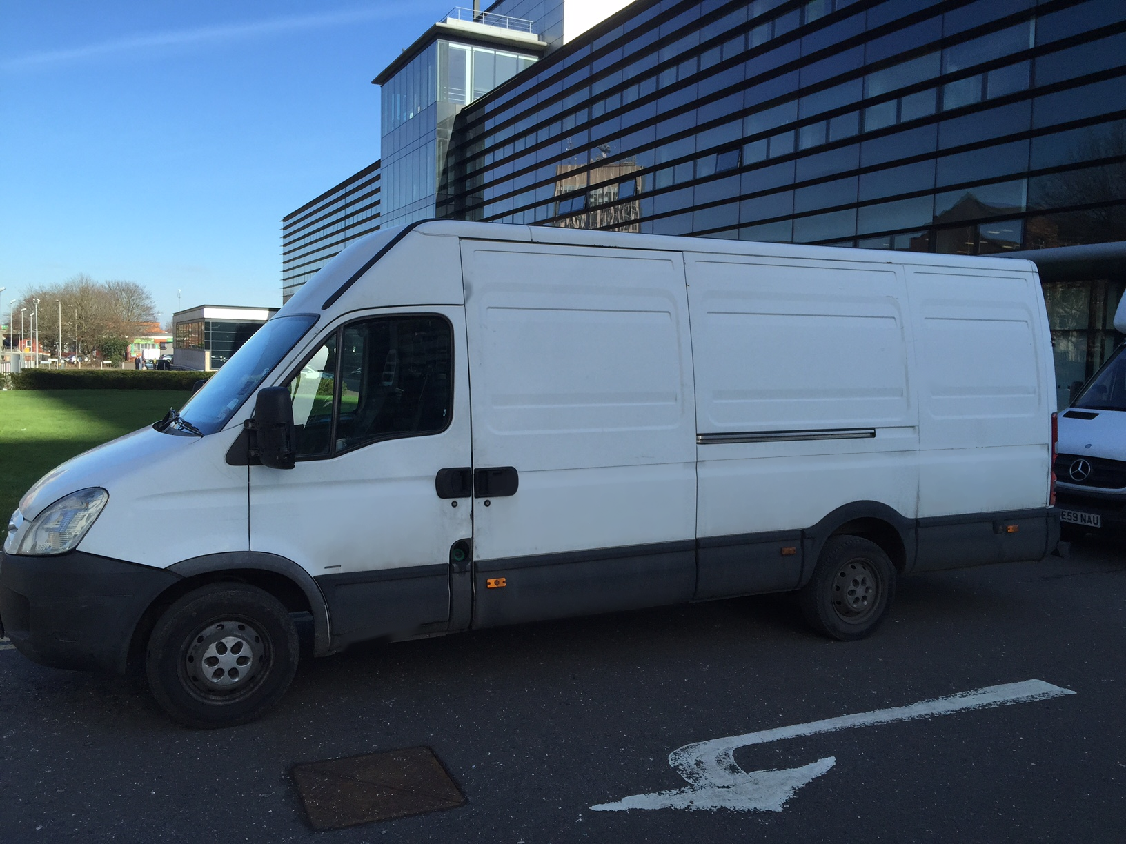 Newby Removals long-wheelbase high-roof Iveco van