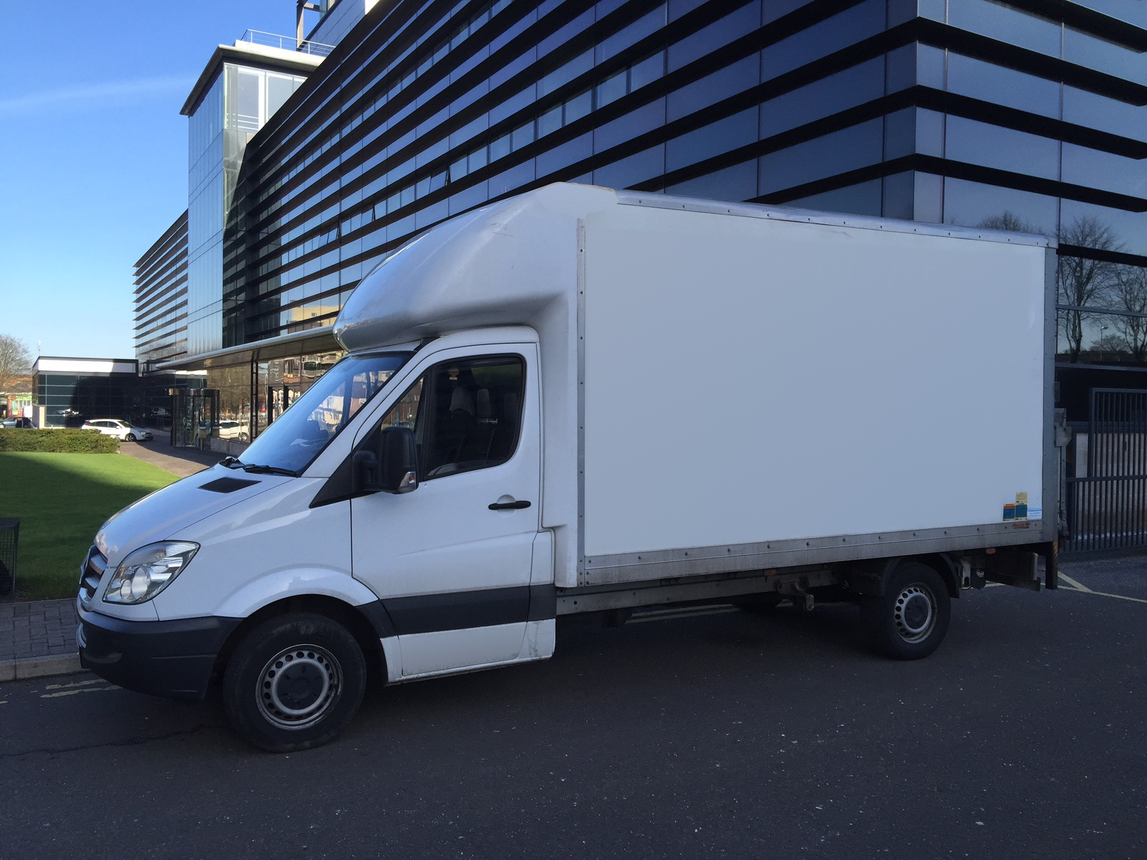 Newby Removals Mercedes Luton van with tail lift